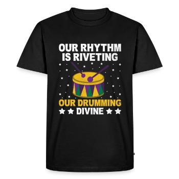 Drum Corps Marching Band Drum Corp Music Percussio - Men's Premium Organic T-Shirt - black - Front - Nico (187cm)