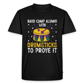 Drum Corps Marching Band Drum Corp Music Percussio - Men's Premium Organic T-Shirt - black - Front - Nico (187cm)