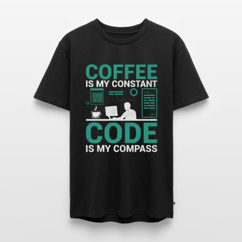 Café Codage Programmeur Codeur Développeur Nerd Coff T-shirt Premium bio Homme