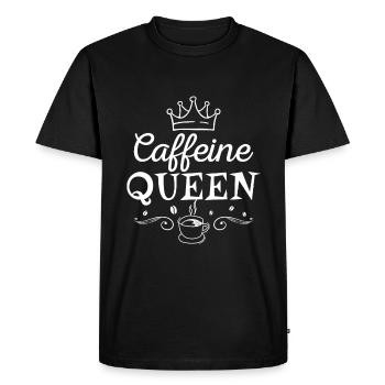 Caffeine Queen - Barista Coffee Fans - Men's Premium Organic T-Shirt - black - Front - Nico (187cm)