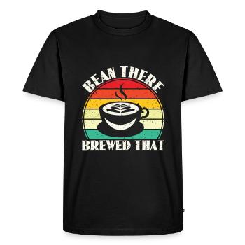 Bean There Brewed That - Barista Coffee Fans - Men's Premium Organic T-Shirt - black - Front - Nico (187cm)