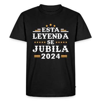 This legend retires 2024 - Men's Premium Organic T-Shirt - black - Front - Nico (187cm)