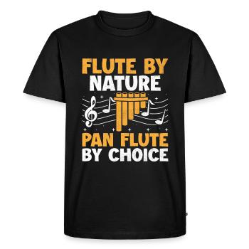 Joueur de flûte de Pan fanfare flûtiste musique I - T-shirt Premium bio Homme - noir - Devant - Nico (187cm)