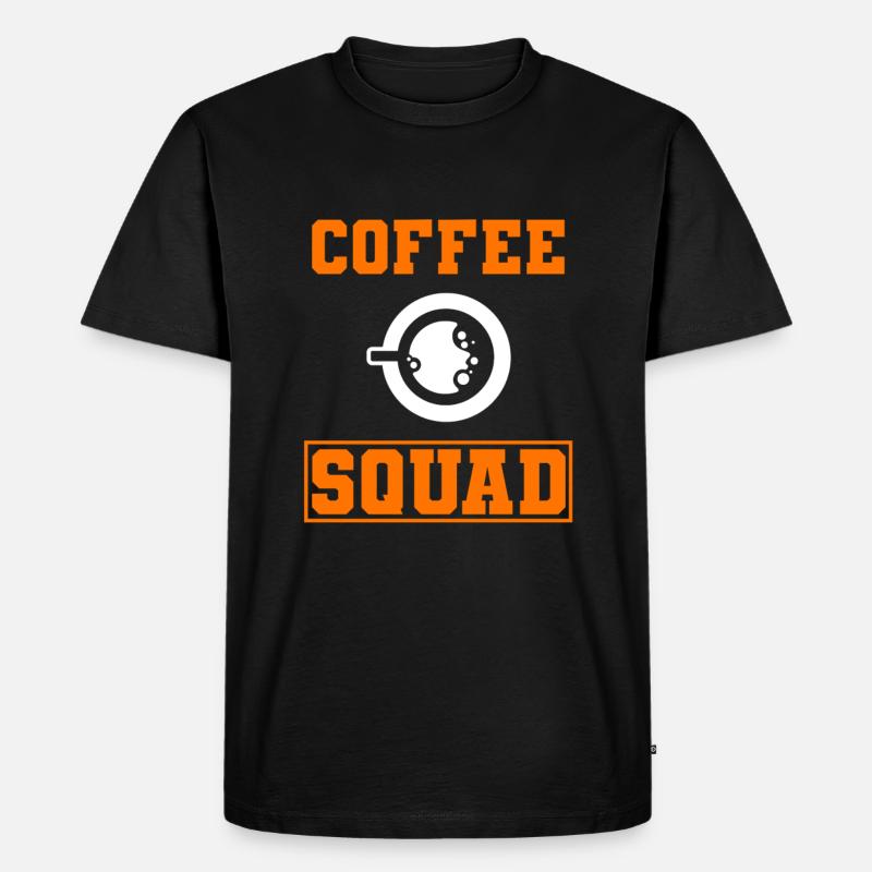 Kaffeeliebhaber Café -Arbeiter - Männer Premium Bio T-Shirt - Schwarz