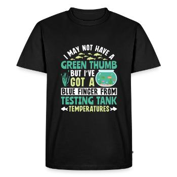 Testing Tank Temperatures - Aquascaping Aquarium - Men's Premium Organic T-Shirt - black - Front - Nico (187cm)