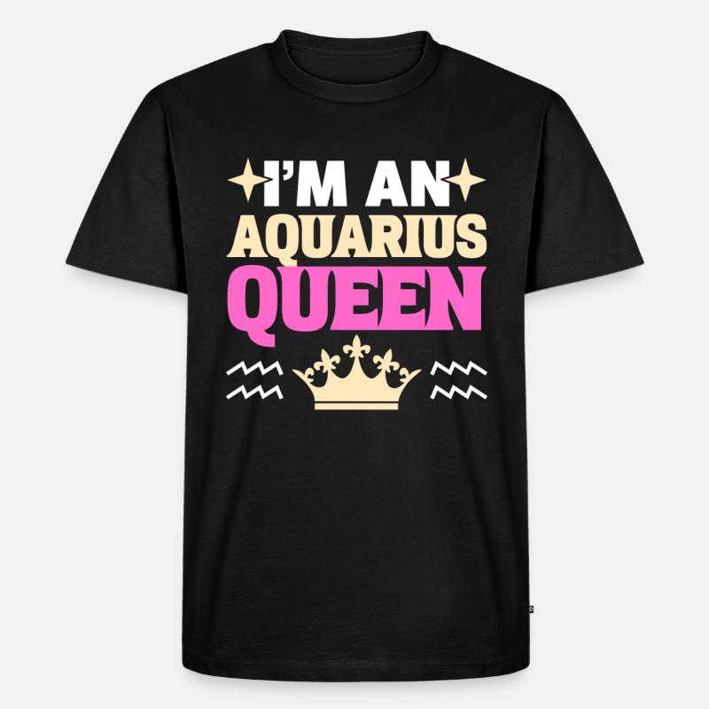 Sternzeichen-Saison Wassermann Astrologie - Männer Premium Bio T-Shirt - Schwarz
