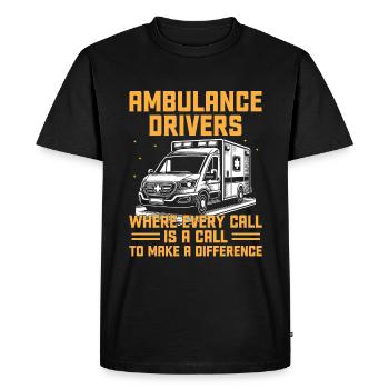 Ambulance Drivers Where Every Call Is A Call EMS D - Men's Premium Organic T-Shirt - black - Front - Nico (187cm)
