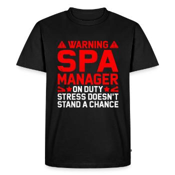 Gestionnaire de SPA Emploi Bien-être Drôle Gestion de SPA Sayi - T-shirt Premium bio Homme - noir - Devant - Nico (187cm)