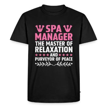 Gestionnaire de SPA Emploi Bien-être Drôle Gestion de SPA Sayi - T-shirt Premium bio Homme - noir - Devant - Nico (187cm)
