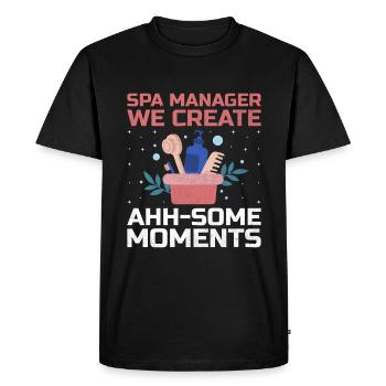 Gestionnaire de SPA Emploi Bien-être Drôle Gestion de SPA Sayi - T-shirt Premium bio Homme - noir - Devant - Nico (187cm)