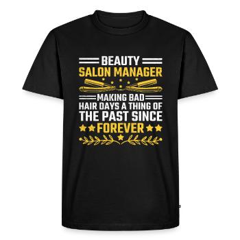 Gestionnaire de SPA Emploi Bien-être Drôle Gestion de SPA Sayi - T-shirt Premium bio Homme - noir - Devant - Nico (187cm)