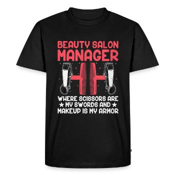 Gestionnaire de SPA Emploi Bien-être Drôle Gestion de SPA Sayi - T-shirt Premium bio Homme - noir - Devant - Nico (187cm)