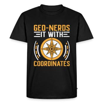 Géocaching Géocache Géocacher Funny Geocacher Sayi - T-shirt Premium bio Homme - noir - Devant - Nico (187cm)