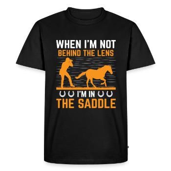 Horse Photography Horseback Riding Horses Hobby Ph - Men's Premium Organic T-Shirt - black - Front - Nico (187cm)