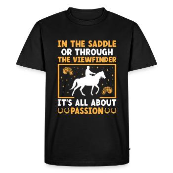 Horse Photography Horseback Riding Horses Hobby Ph - Men's Premium Organic T-Shirt - black - Front - Nico (187cm)