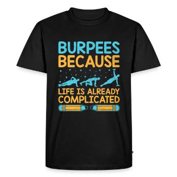 Physical Education Teacher PE Teachers School Spor - Men's Premium Organic T-Shirt - black - Front - Nico (187cm)