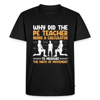 Professeur d’éducation physique Professeurs d’éducation physique École Spor - T-shirt Premium bio Homme - noir - Devant - Nico (187cm)