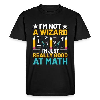 Math Teacher School Teacher Funny Maths Teachers S - Men's Premium Organic T-Shirt - black - Front - Nico (187cm)