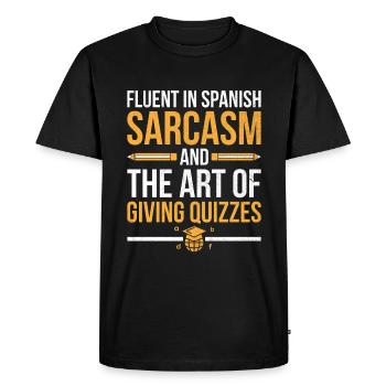Foreign Language Teacher School Languages Teachers - Men's Premium Organic T-Shirt - black - Front - Nico (187cm)