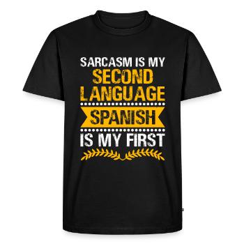 Foreign Language Teacher School Languages Teachers - Men's Premium Organic T-Shirt - black - Front - Nico (187cm)
