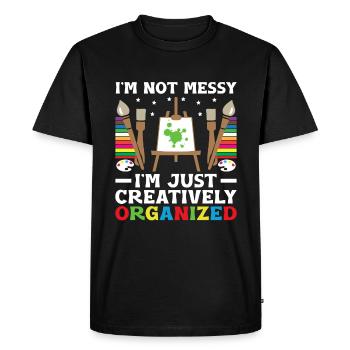 Art Teacher School Teacher Funny Art Teachers Scho - Men's Premium Organic T-Shirt - black - Front - Nico (187cm)
