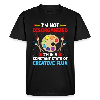 Art Teacher School Teacher Funny Art Teachers Scho - Men's Premium Organic T-Shirt - black - Front - Nico (187cm)
