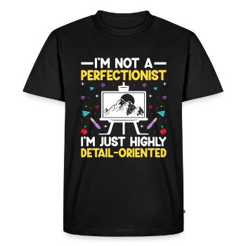 Art Teacher School Teacher Funny Art Teachers Scho - Men's Premium Organic T-Shirt - black - Front - Nico (187cm)