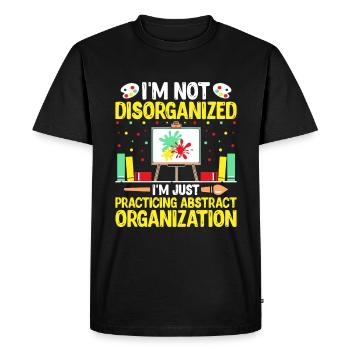 Art Teacher School Teacher Funny Art Teachers Scho - Men's Premium Organic T-Shirt - black - Front - Nico (187cm)
