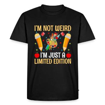 Art Teacher School Teacher Funny Art Teachers Scho - Men's Premium Organic T-Shirt - black - Front - Nico (187cm)