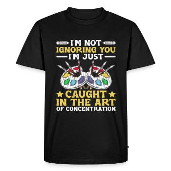 Art Teacher School Teacher Funny Art Teachers Scho - Men's Premium Organic T-Shirt - black - Front - Nico (187cm)