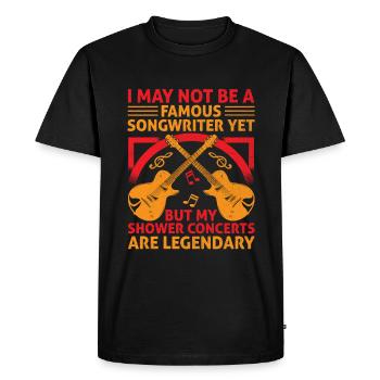 Musician Songwriter Singer Musician Music Music Pr - Men's Premium Organic T-Shirt - black - Front - Nico (187cm)
