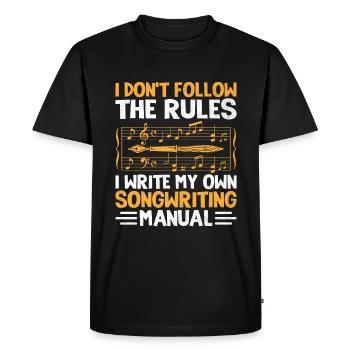 Musician Songwriter Singer Musician Music Music Pr - Men's Premium Organic T-Shirt - black - Front - Nico (187cm)