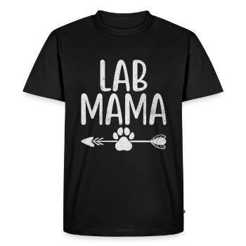 Lab Mama Labrador Retriever Labradors Chien Retrieve - T-shirt Premium bio Homme - noir - Devant - Nico (187cm)