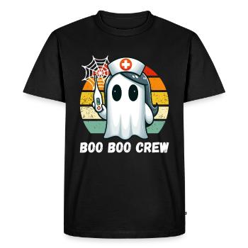 Halloween Ghost Nurse Doctor Assistant Funny - Men's Premium Organic T-Shirt - black - Front - Nico (187cm)