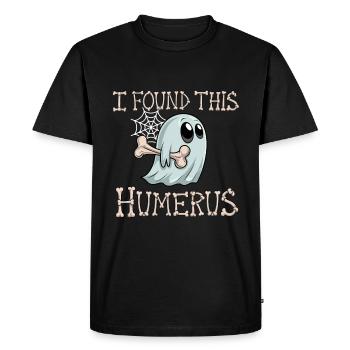 Halloween Ghost Nurse Bone Funny - Men's Premium Organic T-Shirt - black - Front - Nico (187cm)