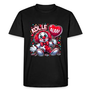 Carnaval Cologne Cologne Alaaf Cologne Clown Mignon - T-shirt Premium bio Homme - noir - Devant - Nico (187cm)