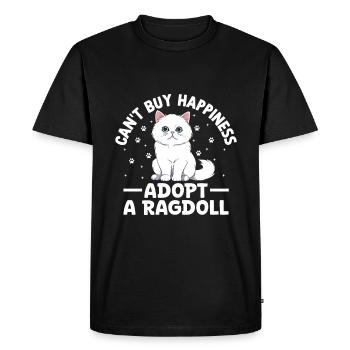 Ne peut pas acheter le bonheur Adopter un Ragdoll Ragdolls Cat L - T-shirt Premium bio Homme - noir - Devant - Nico (187cm)