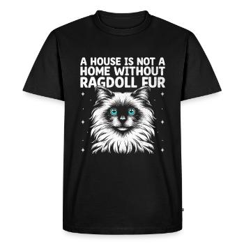 Une maison n’est pas une maison sans ragdolls en fourrure Ragdolls - T-shirt Premium bio Homme - noir - Devant - Nico (187cm)