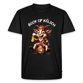 Carnival Cologne Kölsch Bock Kölle Alaaf Dom Lustig - Men's Premium Organic T-Shirt - black - Front - Nico (187cm)