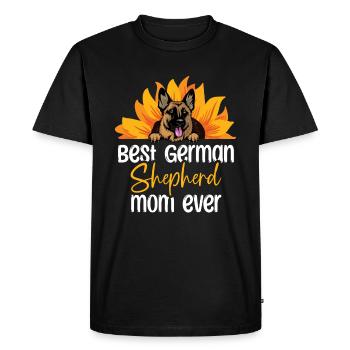 Meilleure maman berger allemand de tous les temps Dog Lover GSD - T-shirt Premium bio Homme - noir - Devant - Nico (187cm)