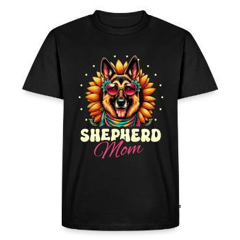 Shepherd Mom German Shepherd Dog Lover Shepherds G - Men's Premium Organic T-Shirt - black - Front - Nico (187cm)