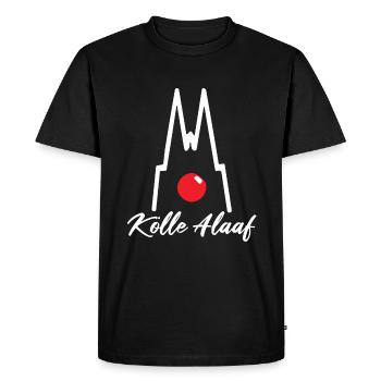 Carnaval Cologne Cologne Alaaf Cologne Cathédrale Clown drôle - T-shirt Premium bio Homme - noir - Devant - Nico (187cm)