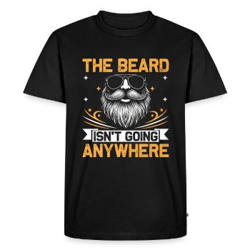 La barbe ne va nulle part Barbes Poils du visage - T-shirt Premium bio Homme - noir - Devant - Nico (187cm)