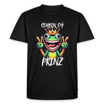 Carnival Frosch Prinz Kölle Alaaf Köln Kölsch Fun - Men's Premium Organic T-Shirt - black - Front - Nico (187cm)