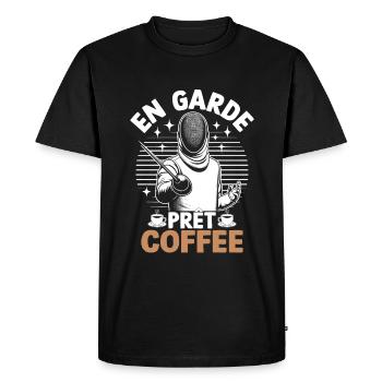 En Garde Fencing Fencer - Men's Premium Organic T-Shirt - black - Front - Nico (187cm)
