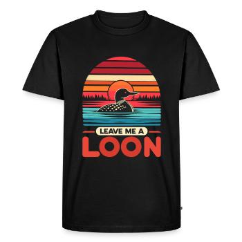 Laissez-moi un huard Birdwatching Birdwatcher Bird - T-shirt Premium bio Homme - noir - Devant - Nico (187cm)