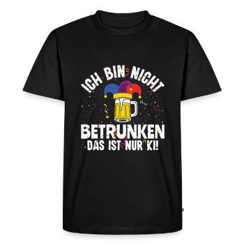 I'm not drunk! - Funny AI Carnival - Men's Premium Organic T-Shirt - black - Front - Nico (187cm)