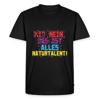 This is all natural talent! - Funny AI Carnival - Men's Premium Organic T-Shirt - black - Front - Nico (187cm)