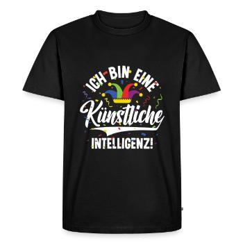 I'm an AI! - Funny carnival costume - Men's Premium Organic T-Shirt - black - Front - Nico (187cm)