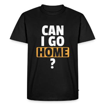 Puis-je rentrer à la maison Dictons pour les introvertis - T-shirt Premium bio Homme - noir - Devant - Nico (187cm)